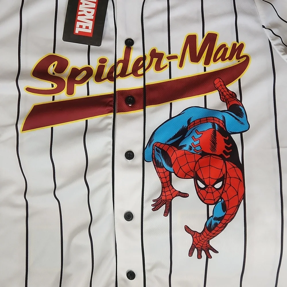 Marvel Spider-Man Striped Baseball Jersey - Picture 3 of 5